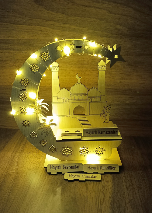 RAMAZAN 3D HİLAL IŞIKLI